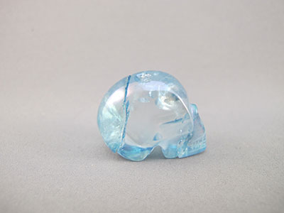 Aqua Aura Crystal Skull